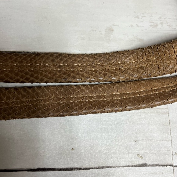 Jenrigo Bag Tan Soft Snake Skin Leather. - Picture 7 of 16